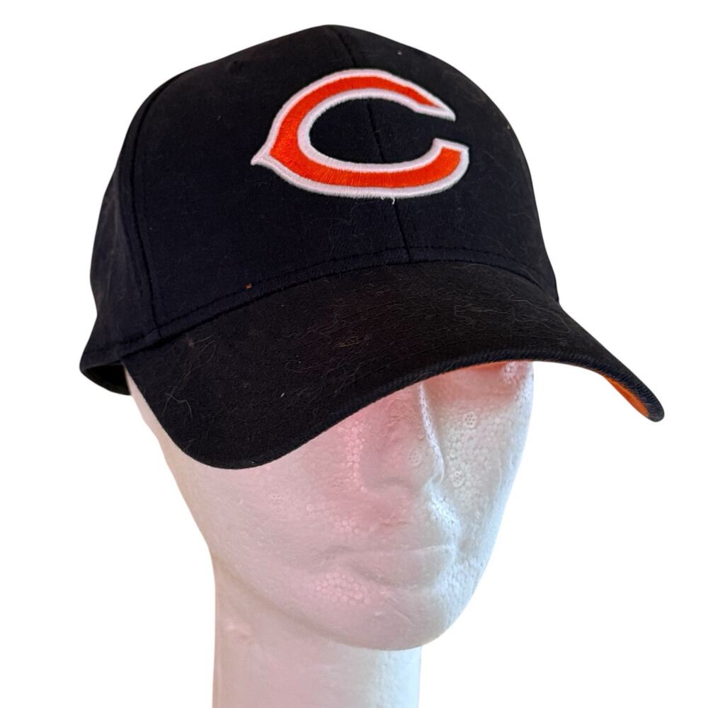 Chicago Bears NFL Team Apparel Reebok Fitted Hat Cap With Embroidered Logo